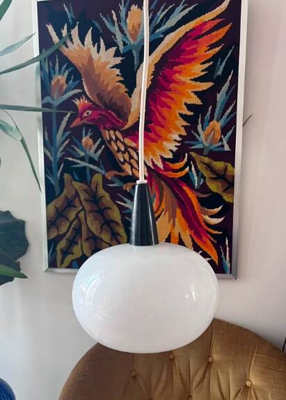 Scandinavian style UFO saucer globe