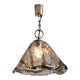 Murano glass pendant with chromed details
