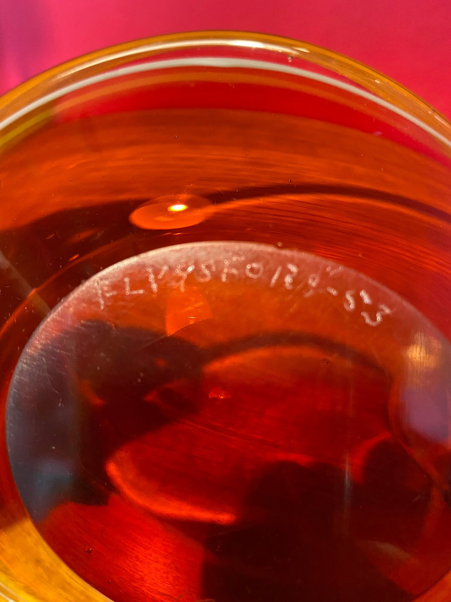 Glass cup by Paul KEDELV in 1953