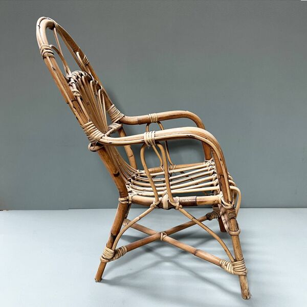 Fauteuil enfant en rotin
