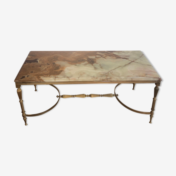 Marble onyx coffee table