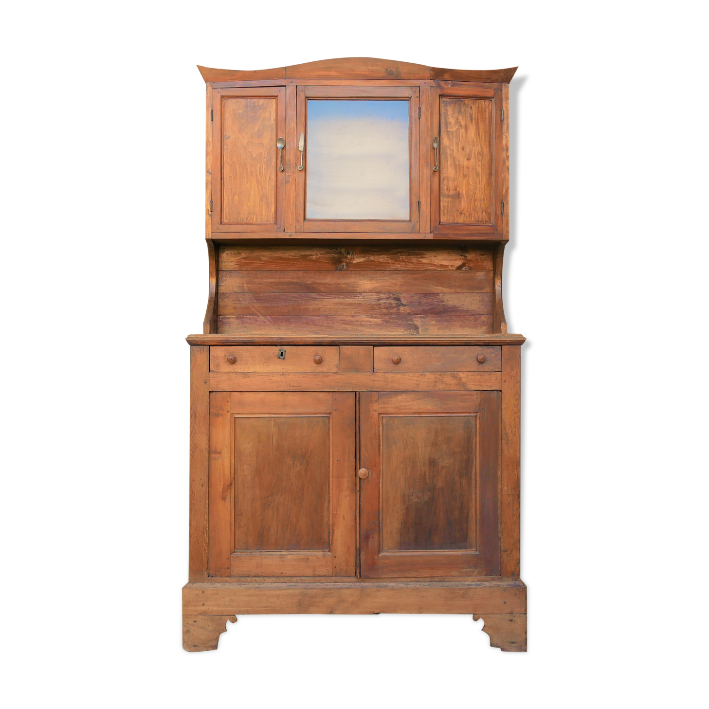 Buffet vaisselier en bois massif