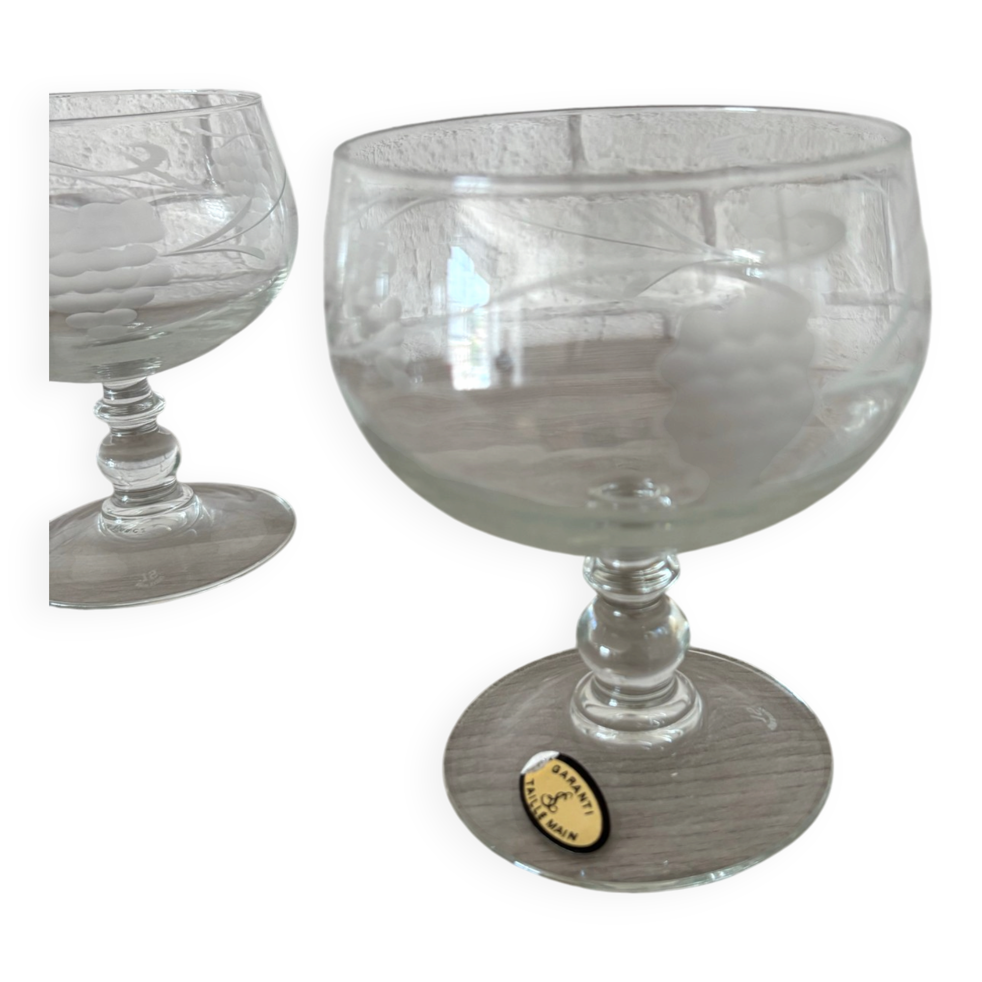 Coupe glace Saint Louis (maison du groupe Hermes)