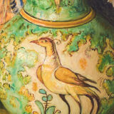 Still life with sunflowers and majolica jug