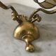 Pair of Dutch brass wall light