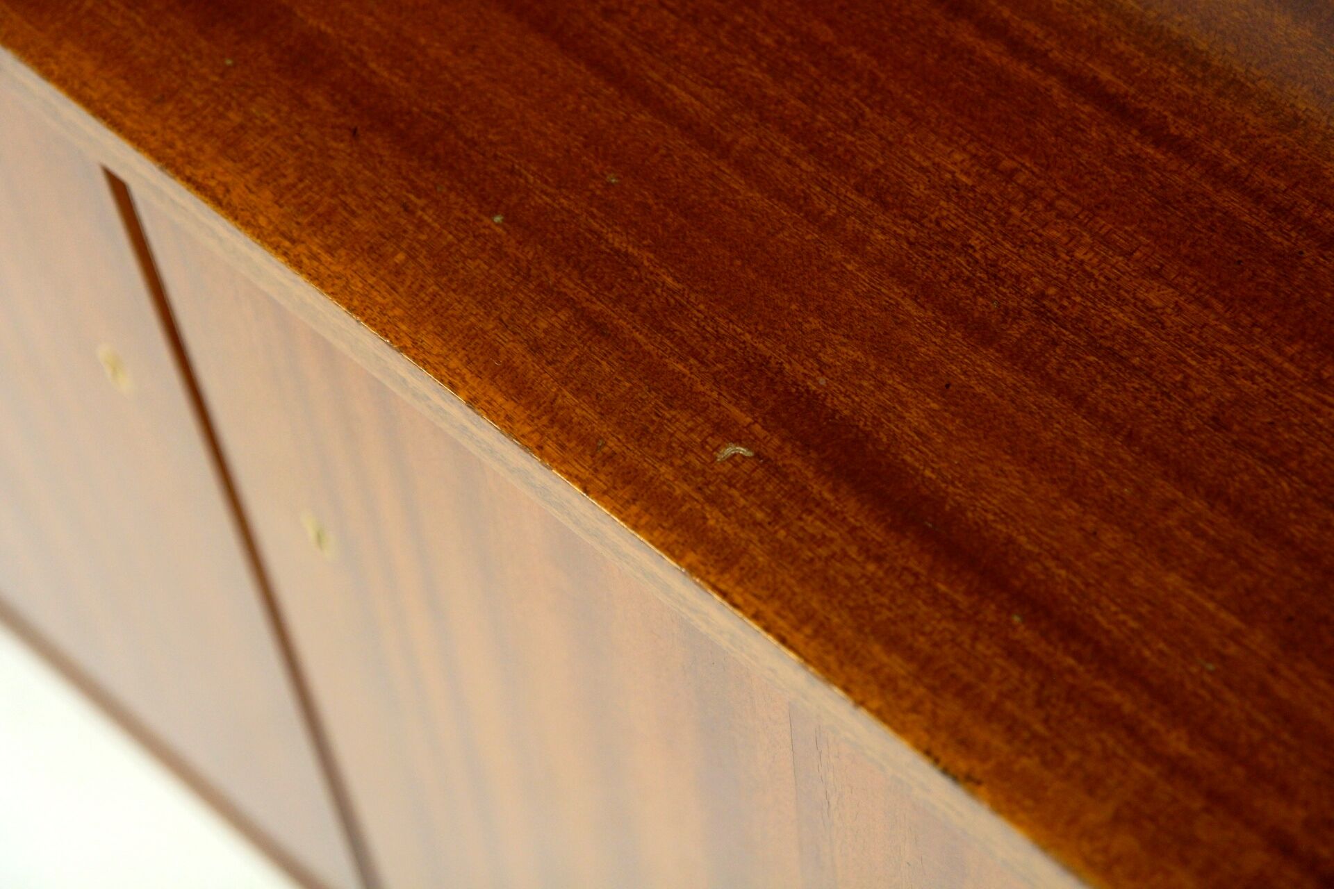 Scandinavian "double" mahogany cabinet, Sweden, 1950