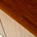 Scandinavian "double" mahogany cabinet, Sweden, 1950