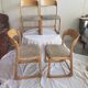 Lot de chaises traineau baumann ensemble de 4