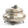 Eclectic elliptical sugar bowl, silver-plated brass, Austria, 19th century