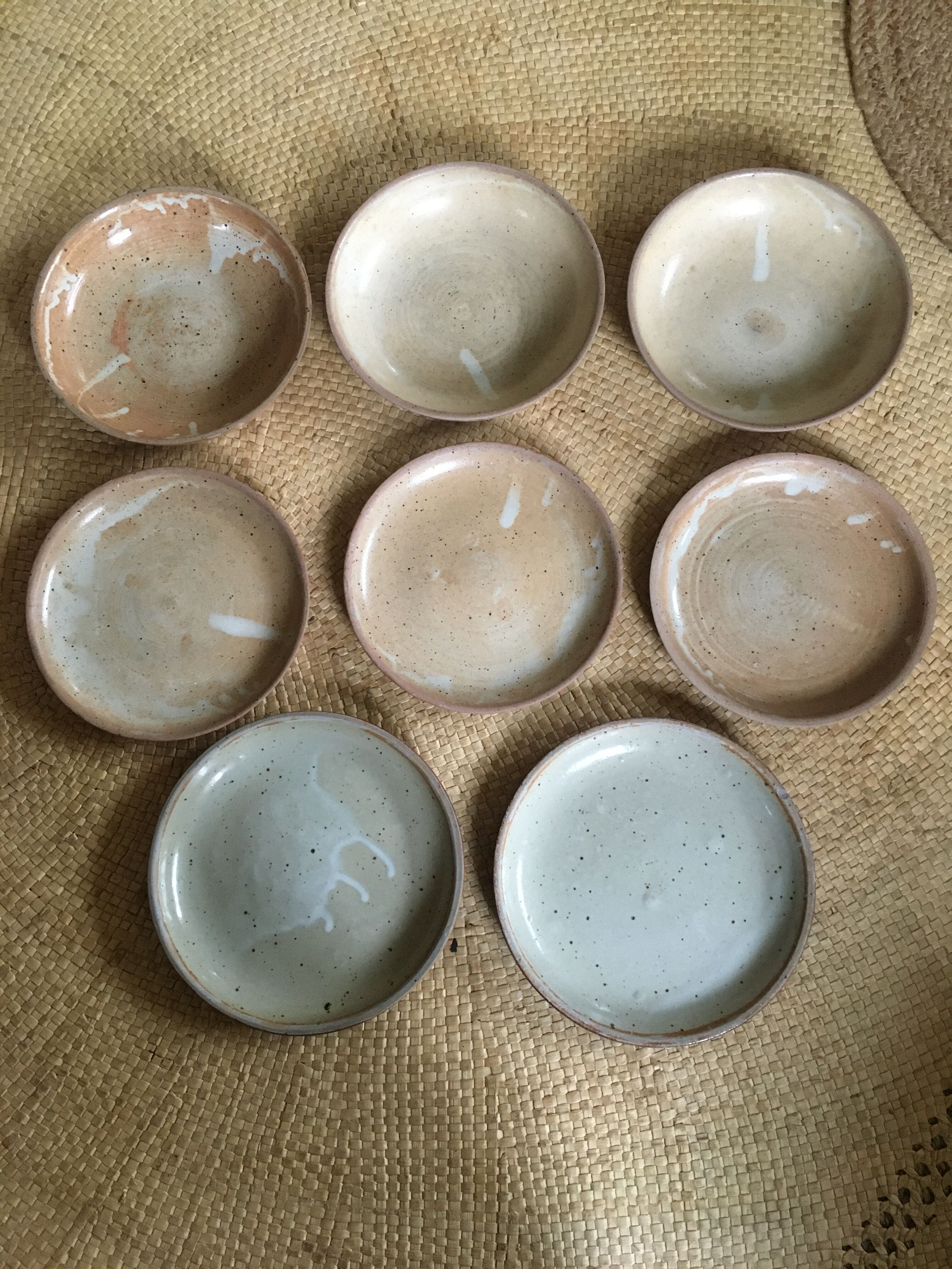Lot of 8 sandstone plates