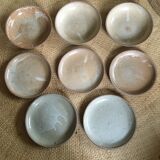 Lot de 8 assiettes en grès