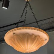 Swedish Grace classic pendant, model "10073" Havanna Glass by Böhlmarks 1920/30s