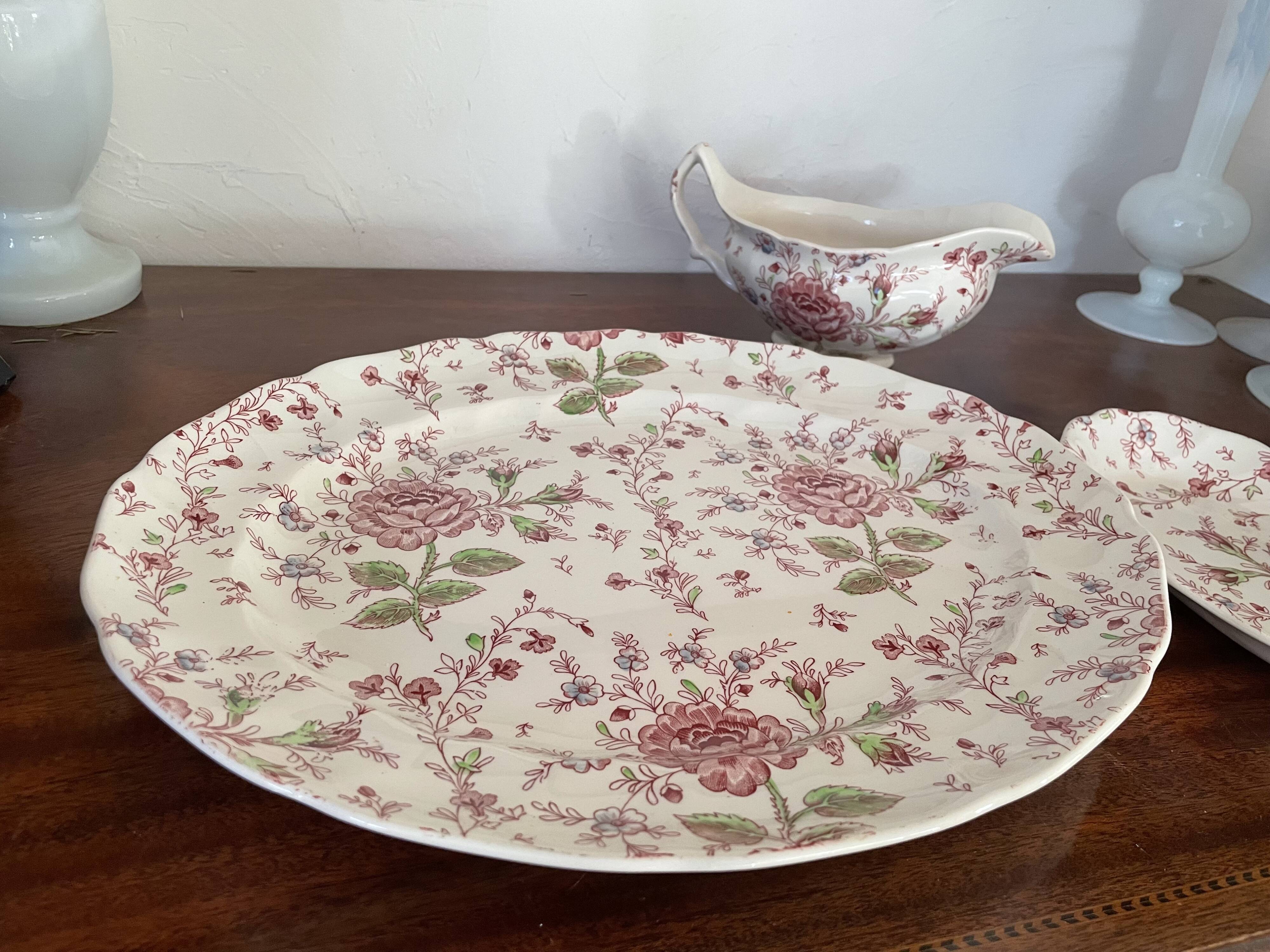 Vintage Rose Chintz Johnson Brothers dishes