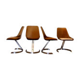 Suite of 4 chairs 70s