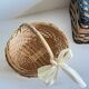 Ensemble de 2 paniers en rotin et corde vintage
