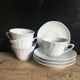 4 cups Deshoulières porcelain