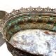Old planter decorations medallion brass / bronze deco flower garden