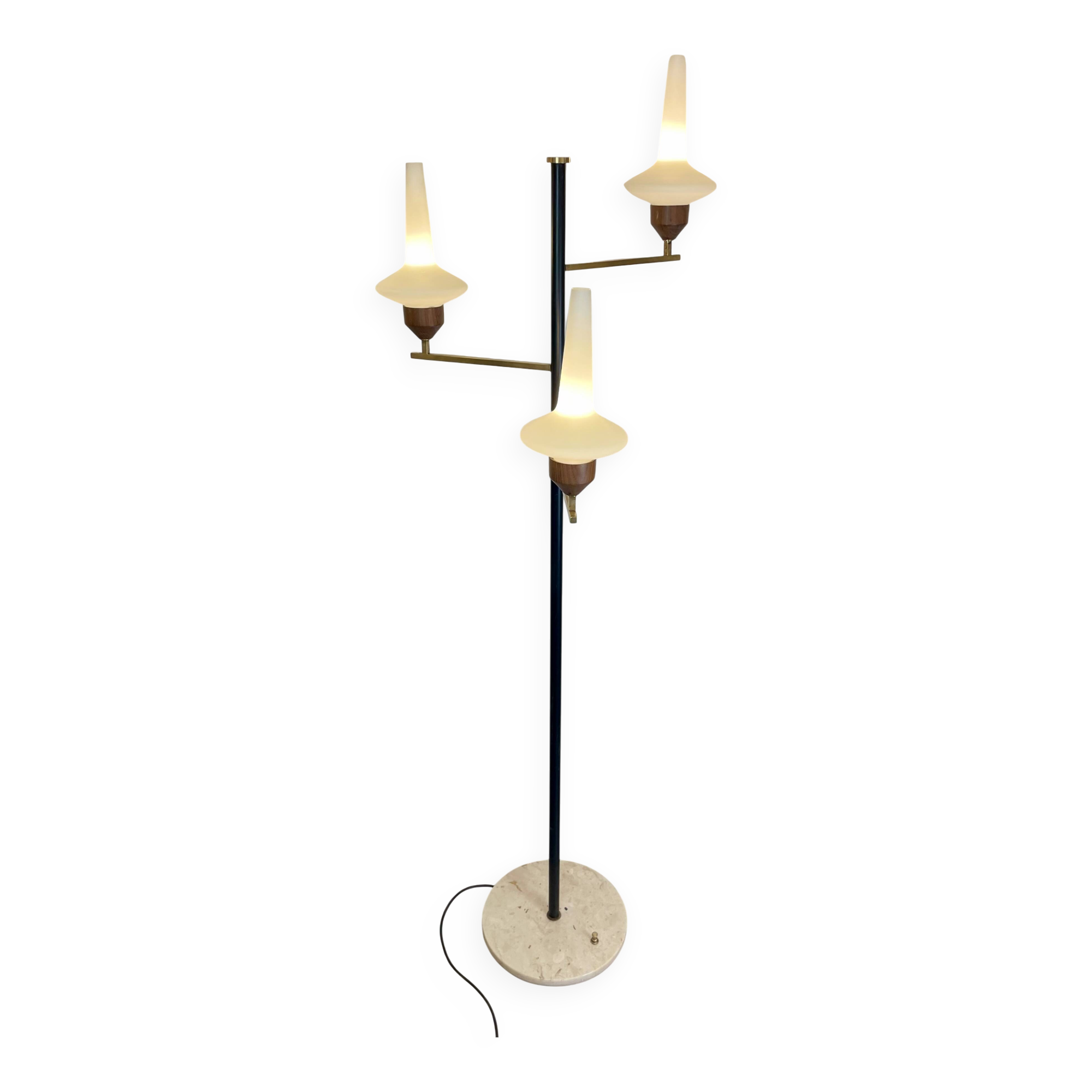 Mid-Century Floor Lamp att. To Stilnovo, 1950s