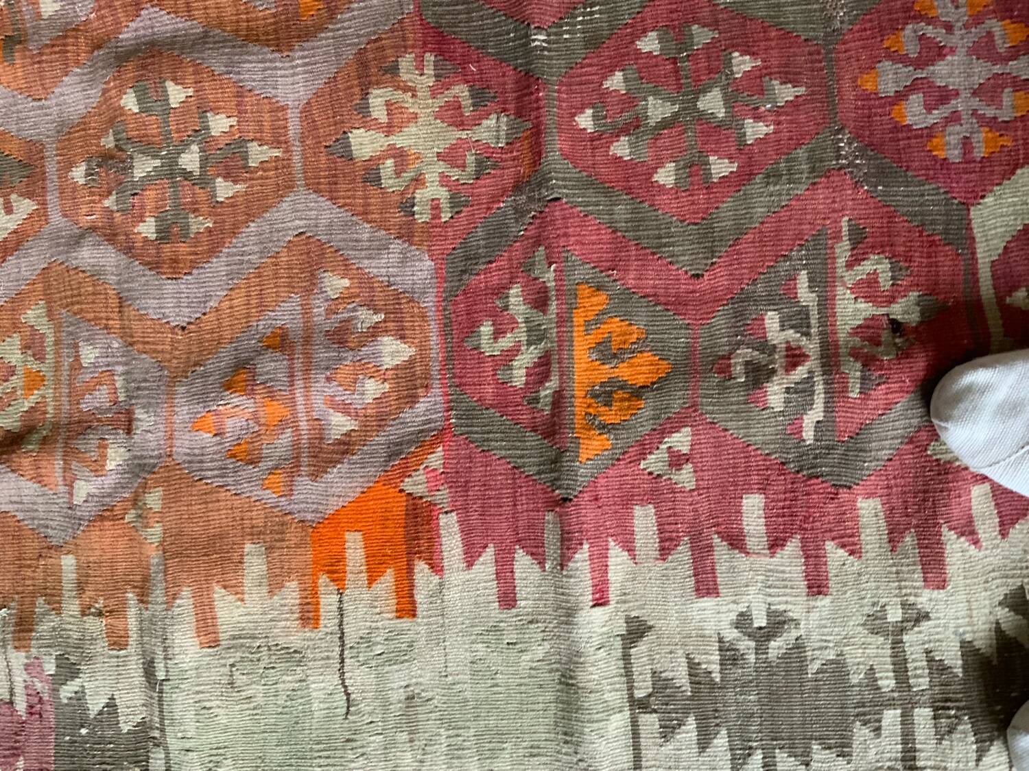 Pair of kilim rugs