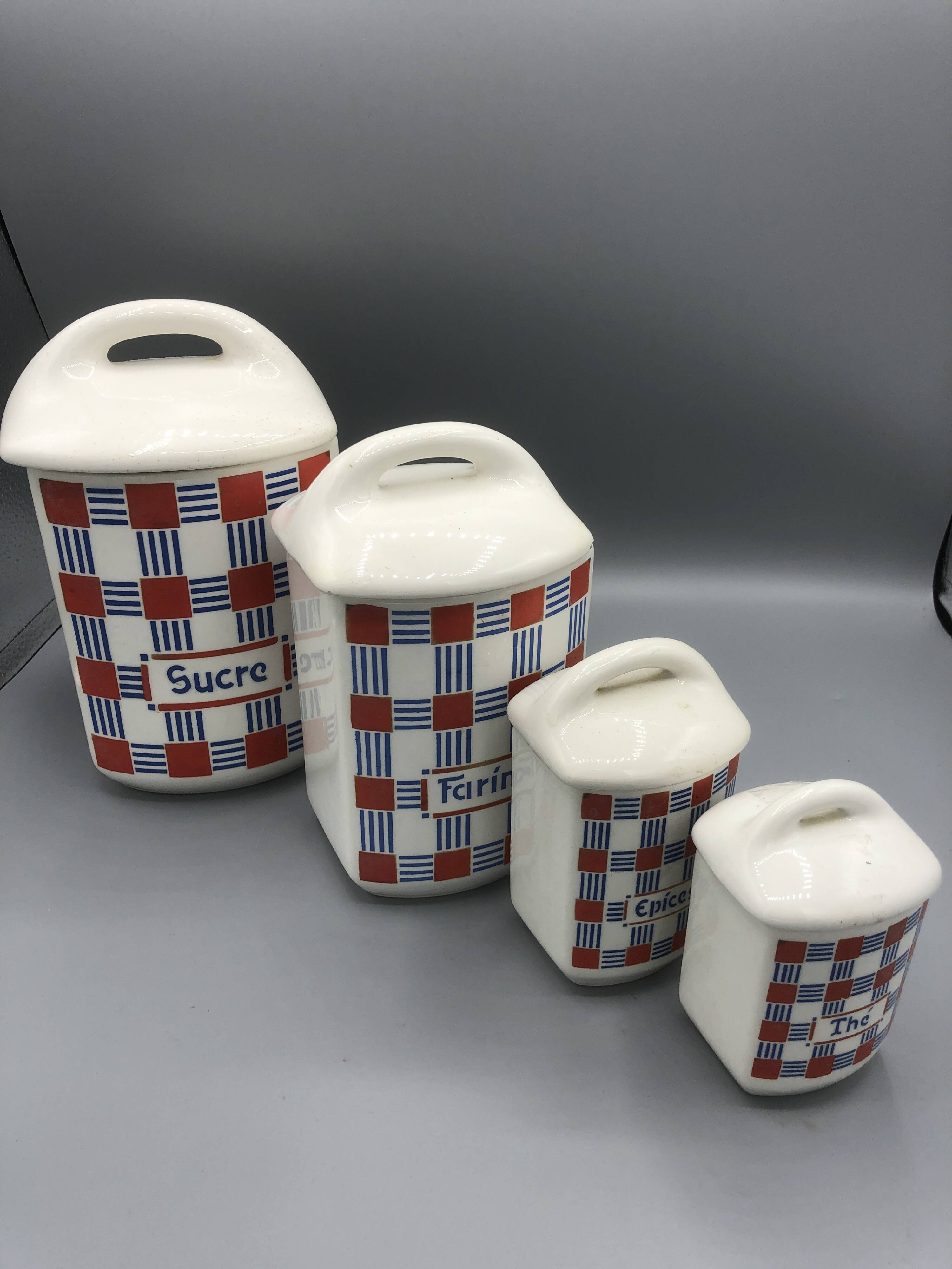 Earthenware spice jars