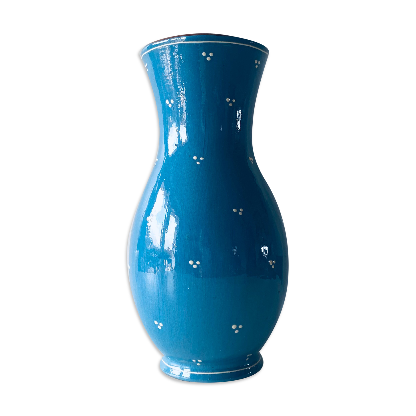 Ancient Savoyard blue vase