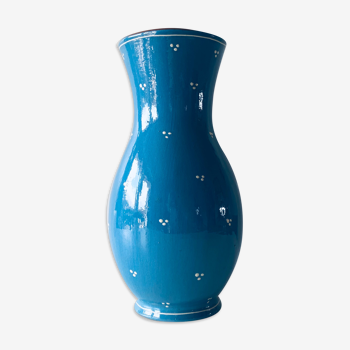 Vase bleu savoyard ancien