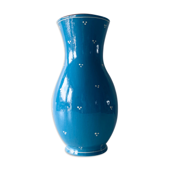 Vase bleu savoyard ancien