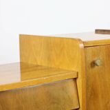 Mid-century Italian Wood and Brass Sideboard, 50s