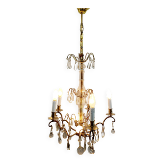 Lustre 5 lumières cristal