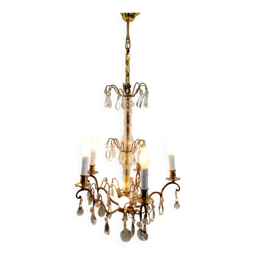 Lustre 5 lumières cristal