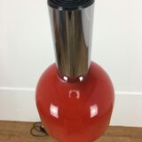 Floor lamp space age 2 spots red and chrome 1970