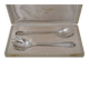 Christofle Malmaison, 2-piece salad serving set in silver-plated metal.