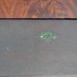 Credenza in mahogany door flame time XIX