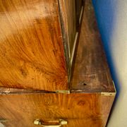 Commode de bateau en teck XIXe en deux parties