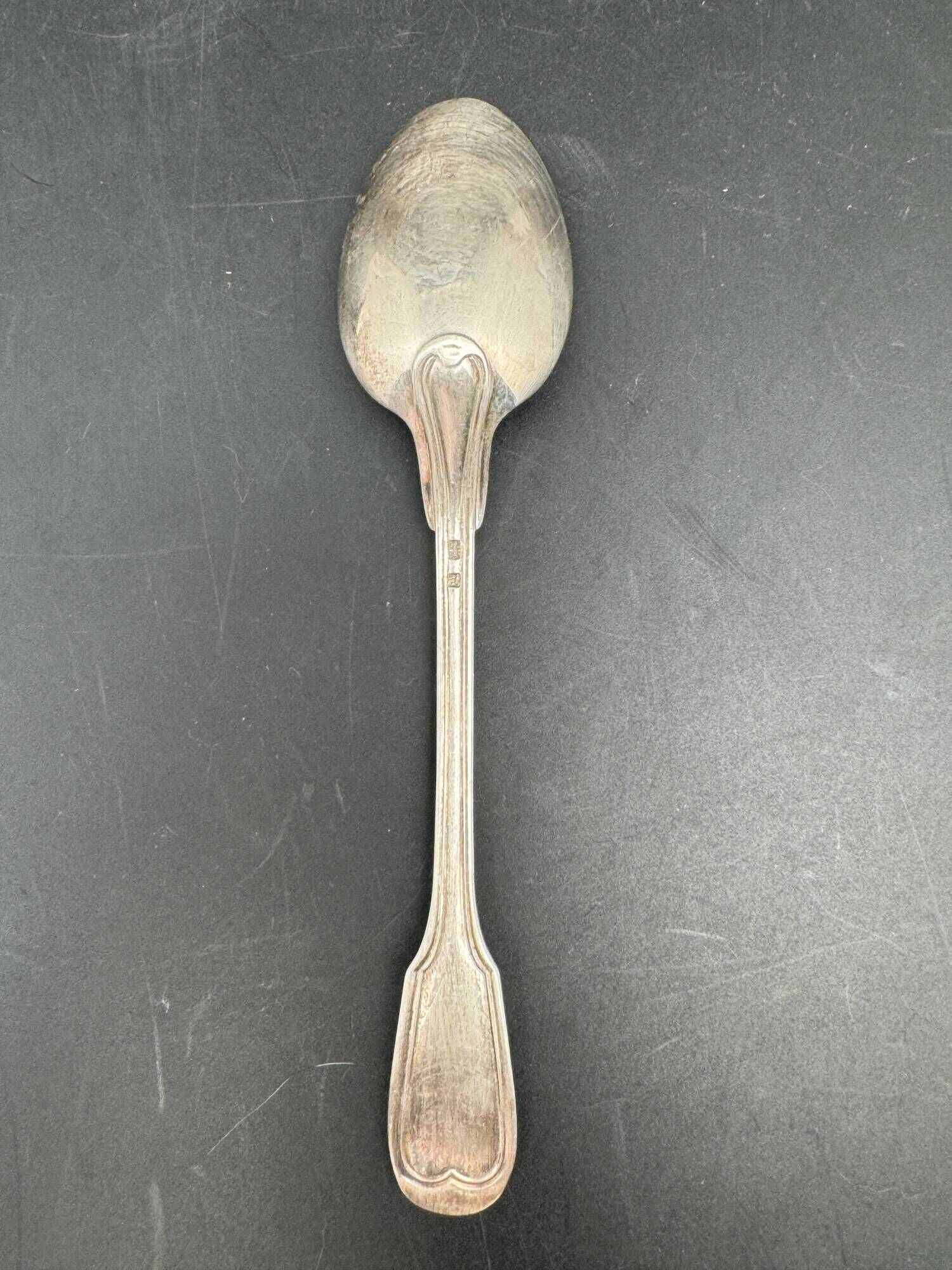 White metal (silverware) dessert spoons in original box – 1224b8