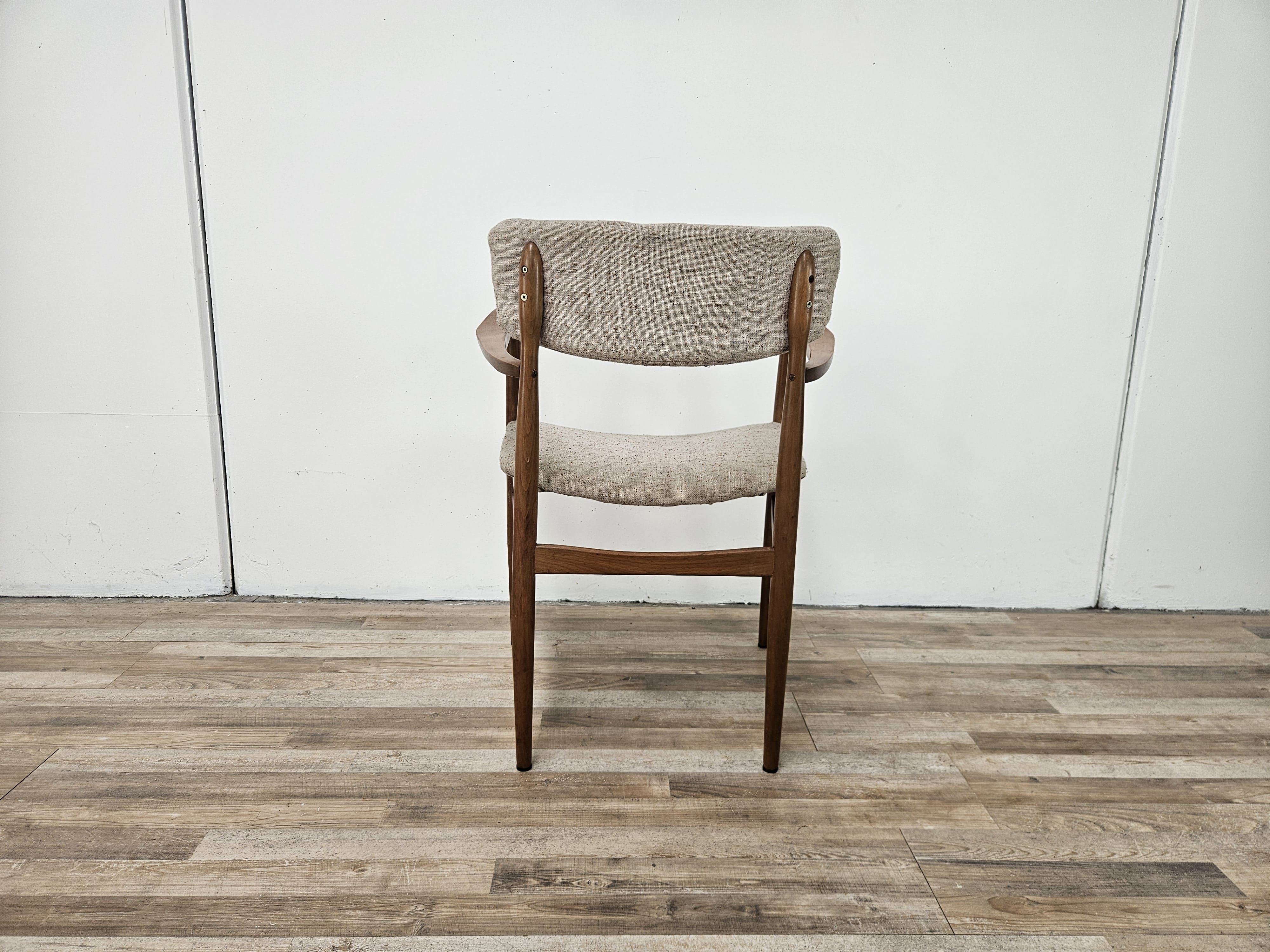 Swedish armchair in wood and fabric