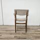 Swedish armchair in wood and fabric