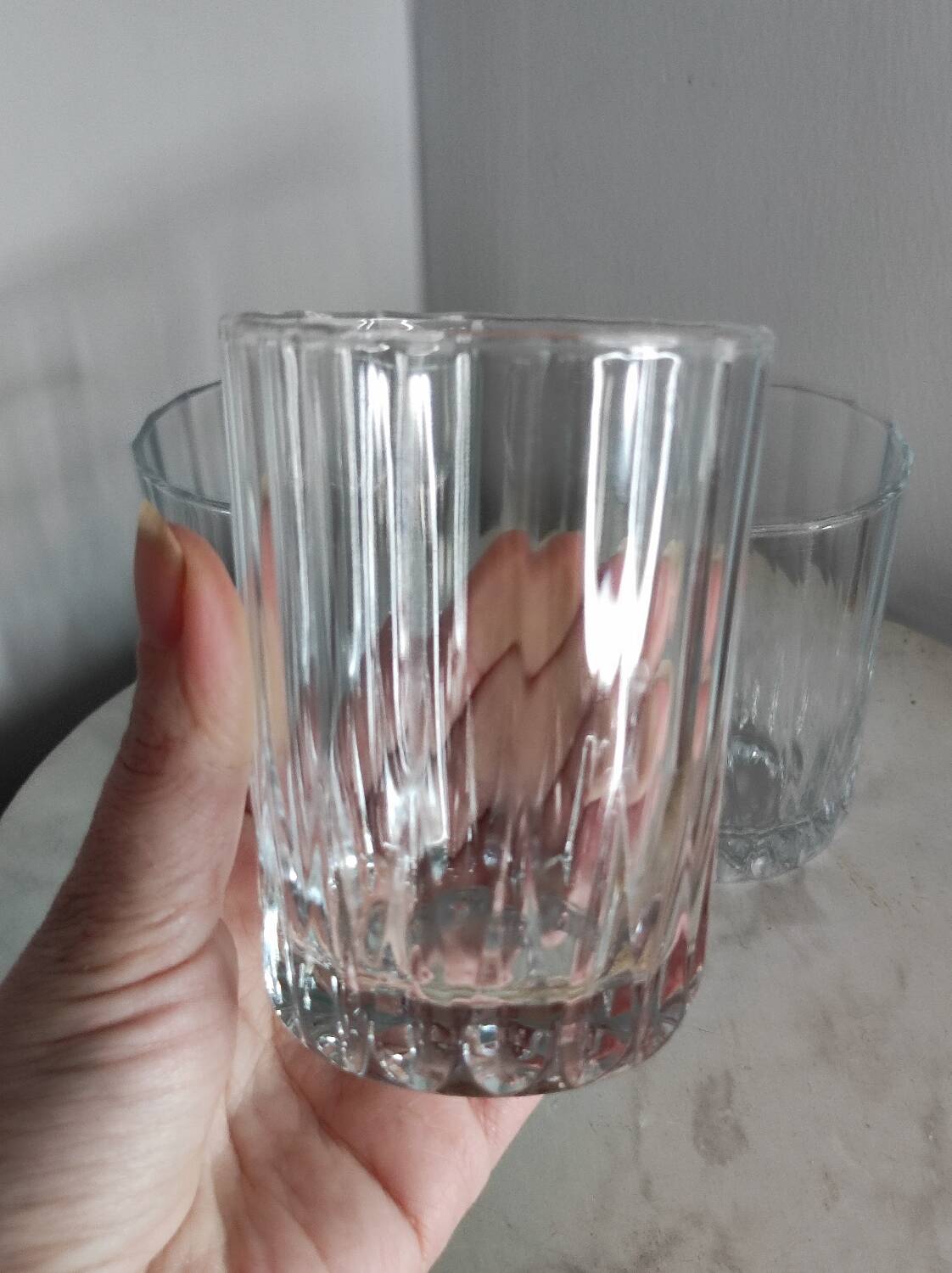 3 verres à eau