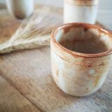 Set of 6 stoneware glasses