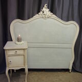 Old headboard 140 cm Louis XV style redesigned gustavian style
