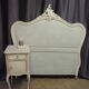 Old headboard 140 cm Louis XV style redesigned gustavian style