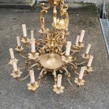 Late nineteenth bronze chandelier