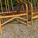 Salon vintage canapé et 2 fauteuils en rotin