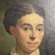Oil on canvas portrait of an ancestor signed A. Juliard dated 19th century.