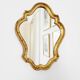 Miroir en bois doré 34 x 26 cm