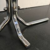 70s chrome and smoked glass coffee table