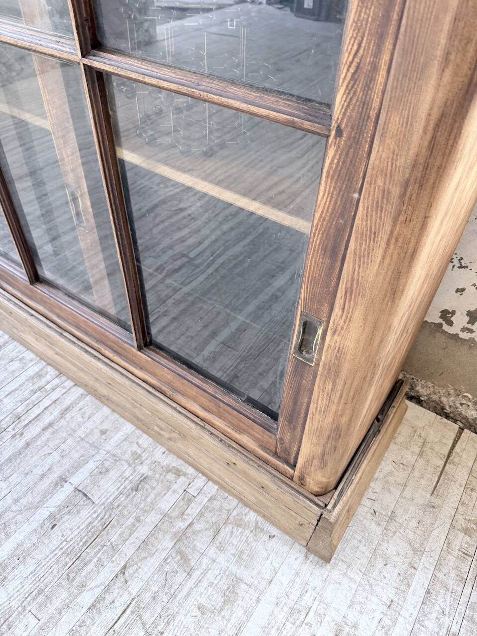 XXL industrial sideboard with glass doors