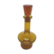 Glass bottle old vintage amber
