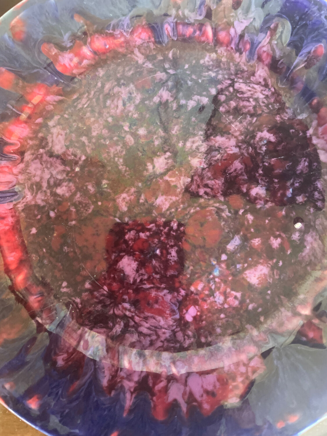 Set of 5 vintage Morvan ceramic plates