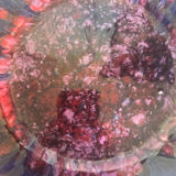 Set of 5 vintage Morvan ceramic plates